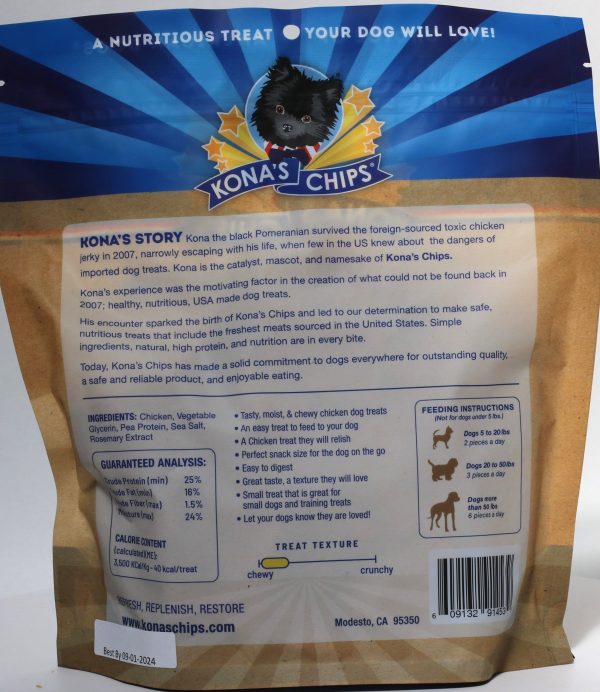 Mini Chicken Chews back of bag