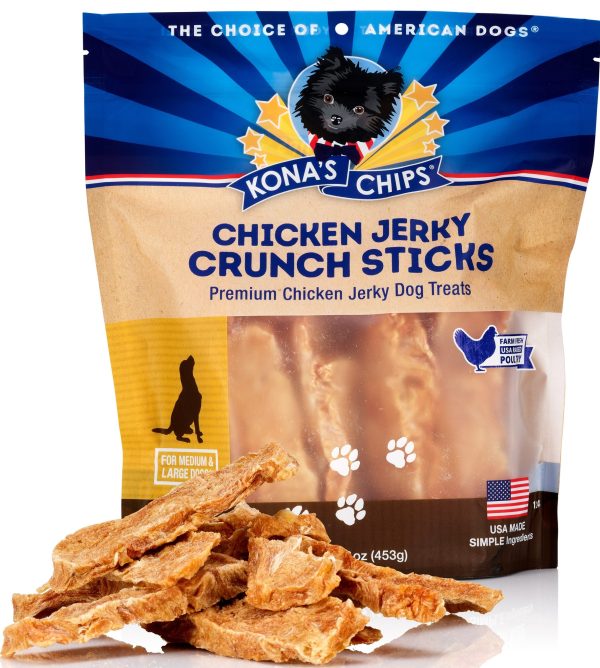 Chicken Jerky CRUNCH Sticks for dogs