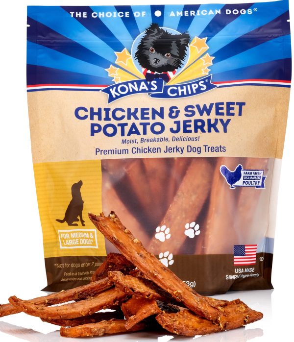 Chicken and Sweet Potato jerky for dogs